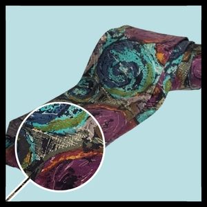 COURCHEVEL 100% ITALIAN SILK NECKTIE EUC